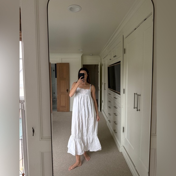 J. Crew Dresses & Skirts - J. Crew White Lace-Trim Cotton Dress